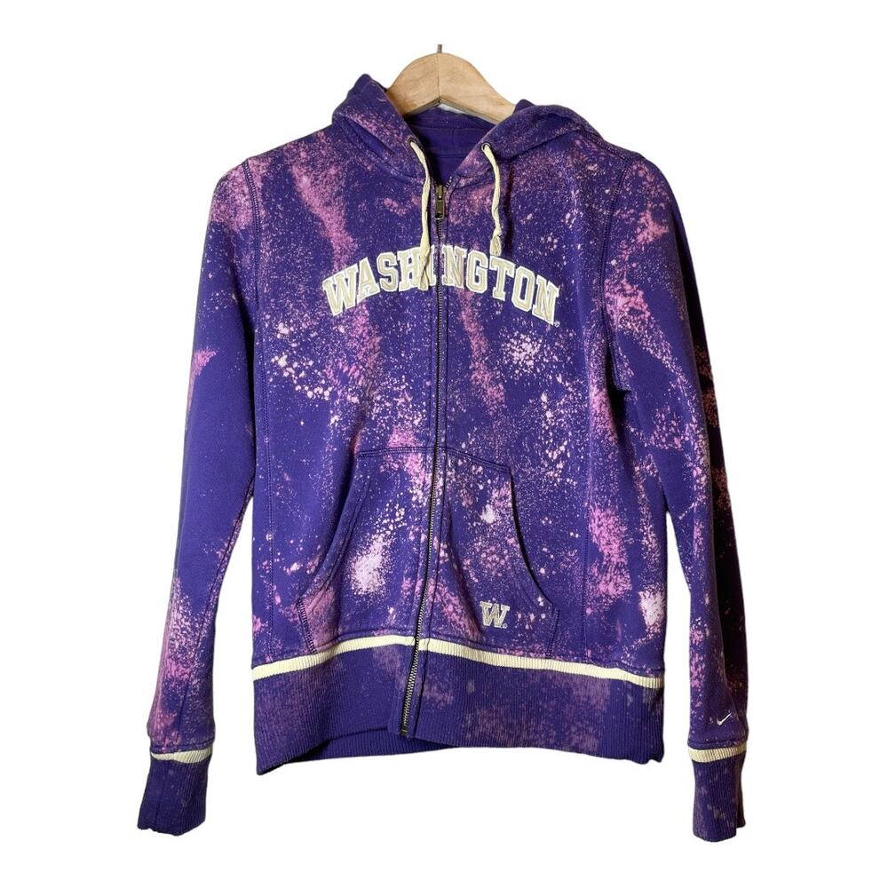 UW Nike University of Washington Huskies Full zip Hoodie sweatshirt Boys Medium